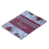 Rosa Farbe Notizblock (Linke Seite)