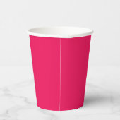 Rosa Farbe Pappbecher (Rechts)