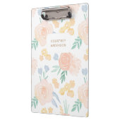 Rosa Farbe Personalisiert Klemmbrett (Links)