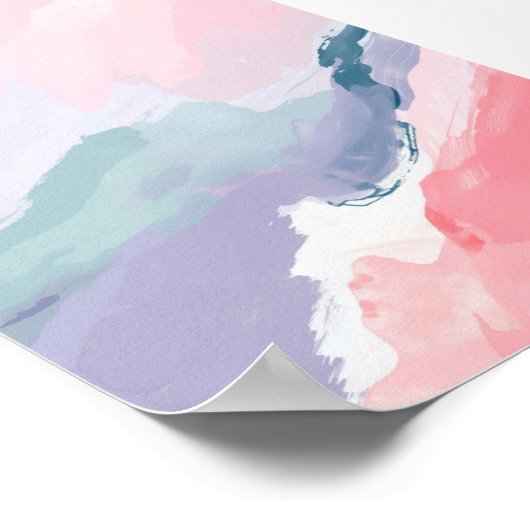 Rosa Farbe Poster (Ecke)