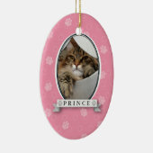 Rosa Farbe Print Pet Ornament (Rechts)