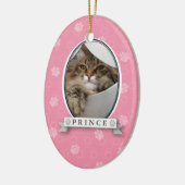 Rosa Farbe Print Pet Ornament (Links)