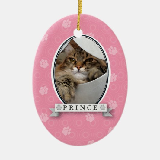Rosa Farbe Print Pet Ornament (Vorne)