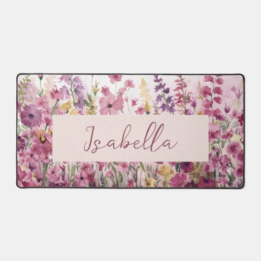 Rosa Farbe Schreibtischunterlage (Vorderseite)