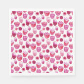 Rosa Farbe Serviette (Vorderseite)