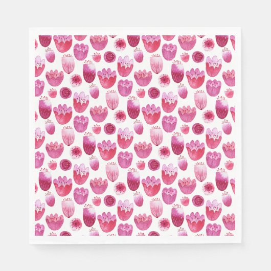 Rosa Farbe Serviette (Vorderseite)