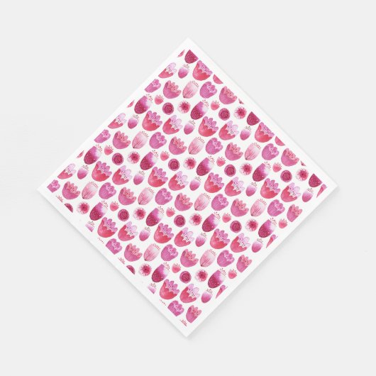 Rosa Farbe Serviette (Ecke)