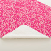 Rosa Farbe Sherpadecke (3/4)