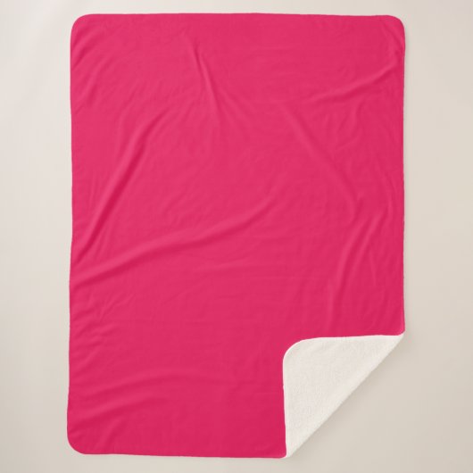 Rosa Farbe Sherpadecke (Vorderseite)