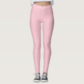 Rosa Farbe, solide Farbe Leggings (Vorderseite)