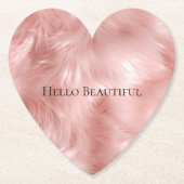 Rosa Farbe Untersetzer (Vorderseite)