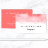 Rosa Farbe Visitenkarte