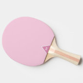 Rosa Farben Tischtennis Schläger (Seitenansicht)