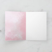 Rosa Farbenfrohe Einhorn Girl Happy Birthday Karte (Innenseite)