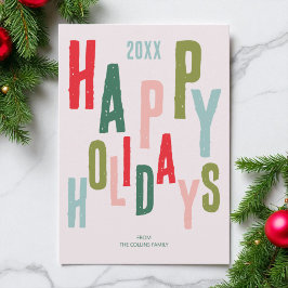 Rosa farbenfrohe Feiertage Weihnachten