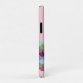 Rosa farbenfrohe Waves Case-Mate iPhone Hülle (Hinten/Rechts)