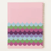 Rosa farbenfrohe Waves Planer (Rückseite)