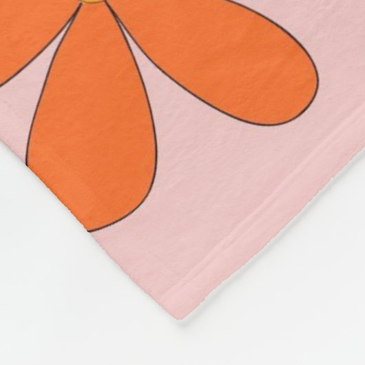 Rosa farbenfroher tropischer, floraler botanischer fleecedecke (Ecke)