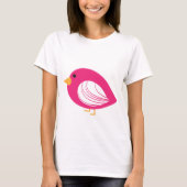Rosa farbige Raubvögel T - Shirt (Vorderseite)