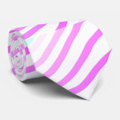 Rosa farbige Streifen Pastellfarben Liebe ist Lieb Krawatte (Gerollt)