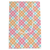 Rosa farbiger Teersommer Mittlere Geschenktüte (Rückseite)