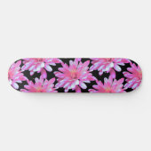 Rosa Farbmuster, rosa Blume Skateboard (Horizontal)