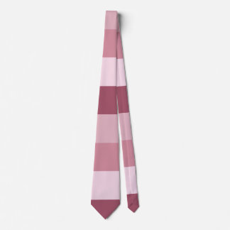 Rosa Farbtöne Streifen Design  Krawatte
