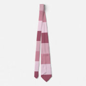 Rosa Farbtöne Streifen Design Krawatte (Rückseite)