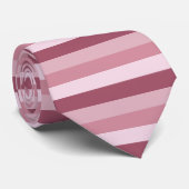 Rosa Farbtöne Streifen Design Krawatte (Gerollt)