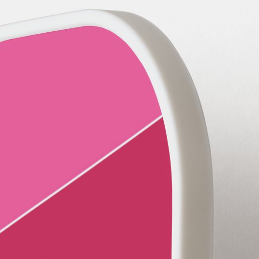 Rosa Farbtöne von Hawaii Streifen Pickleball Schläger (Linke Seite)