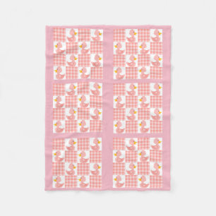 Rosa Farbtupfer Design Fleece Blanket