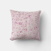 Rosa Farbtupfer Print Bright Scatter Throw Kissen (Vorderseite)