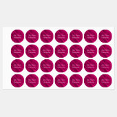 Rosa Farbverlaufsdiagonalen Etiketten (Blatt)