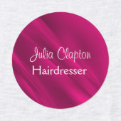 Rosa Farbverlaufsdiagonalen Etiketten (Design 2)