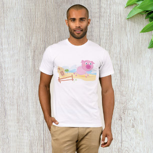 Rosa Farm Schweinemeisen T - Shirt