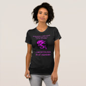rosa Faser Drache T-Shirt (Vorne ganz)
