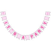 Rosa Faser Wimpelkette (Alle)