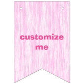 Rosa Faser Wimpelkette (Erste Fahne)