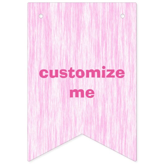 Rosa Faser Wimpelkette (Erste Fahne)