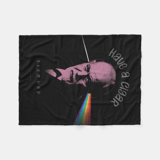 rosa Faultuch (haben ein Auto) Fleecedecke (Vorderseite (Horizontal))