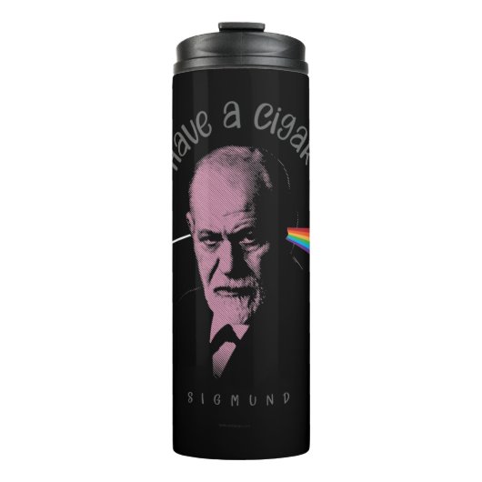 rosa Faultuch (haben ein Auto) Thermosbecher (Vorderseite)
