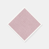Rosa Faux-Linene Stoff elegant Serviette (Ecke)
