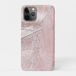 Rosa Faux Schimmer Aussehen Kristall Glas Glamour Case-Mate iPhone Hülle