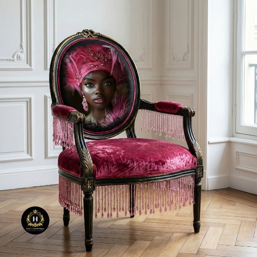 Rosa Feather Glamour Decoupage Seidenpapier