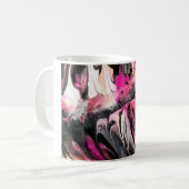 Rosa Feder Kaffeetasse (Vorderseite Links)