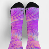 Rosa Feder Socken (Oben)