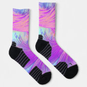 Rosa Feder Socken (Rechts)