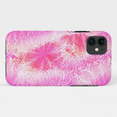 Rosa Federbohne Case-Mate iPhone Hülle (Rückseite (Horizontal))