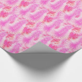 Rosa Federbohne Geschenkpapier (Ecke)