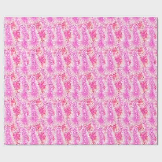 Rosa Federbohne Geschenkpapier (Flach)